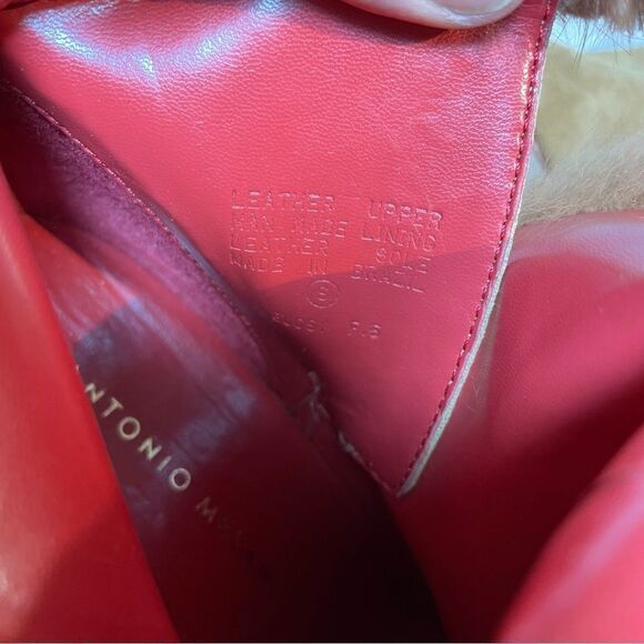 Antonio Melani suede fur trimmed stiletto ankle booties 6 - Picture 5 of 13